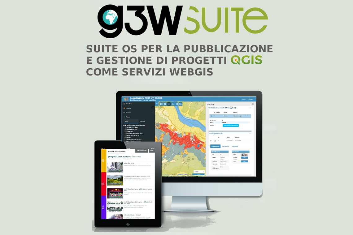 G3W-SUITE: da progetti QGIS a gestionali cartografici Web