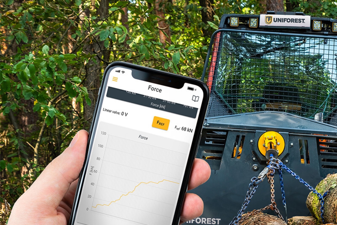 Passo decisivo verso l'Industria 4.0 tra le macchine forestali: l'app Uniforest Connect