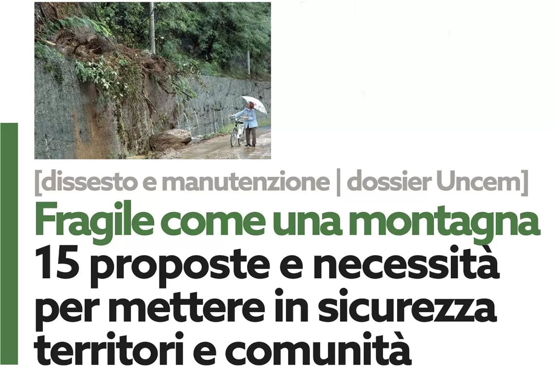 Fragile come una montagna, dossier UNCEM