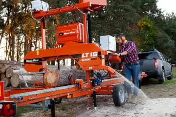 La Wood-Mizer promuove la prima segatronchi portatile a batteria del settore