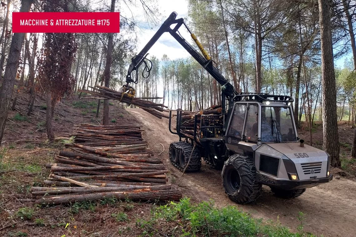 Applicazione di macchinario leggero polivalente per i diradamenti: Malwa 560 Combi