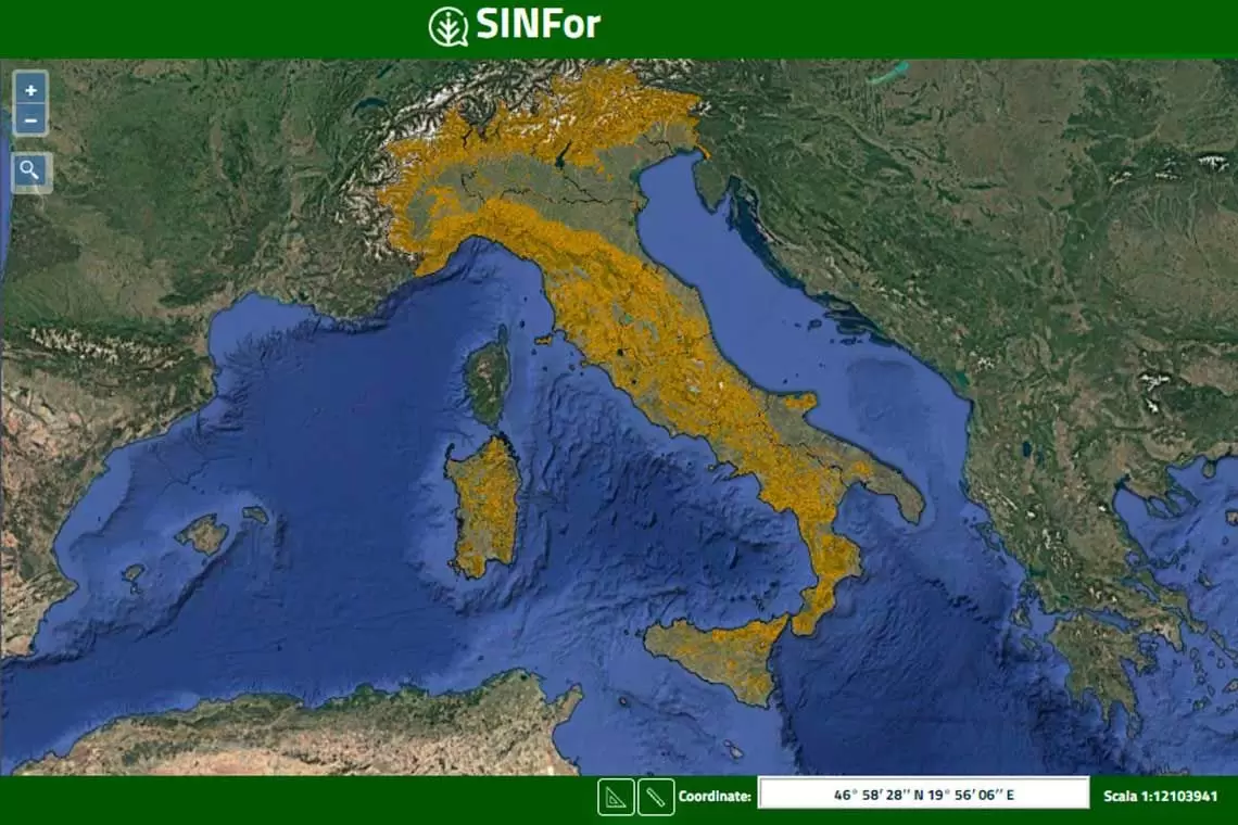 La Carta Forestale Italiana
