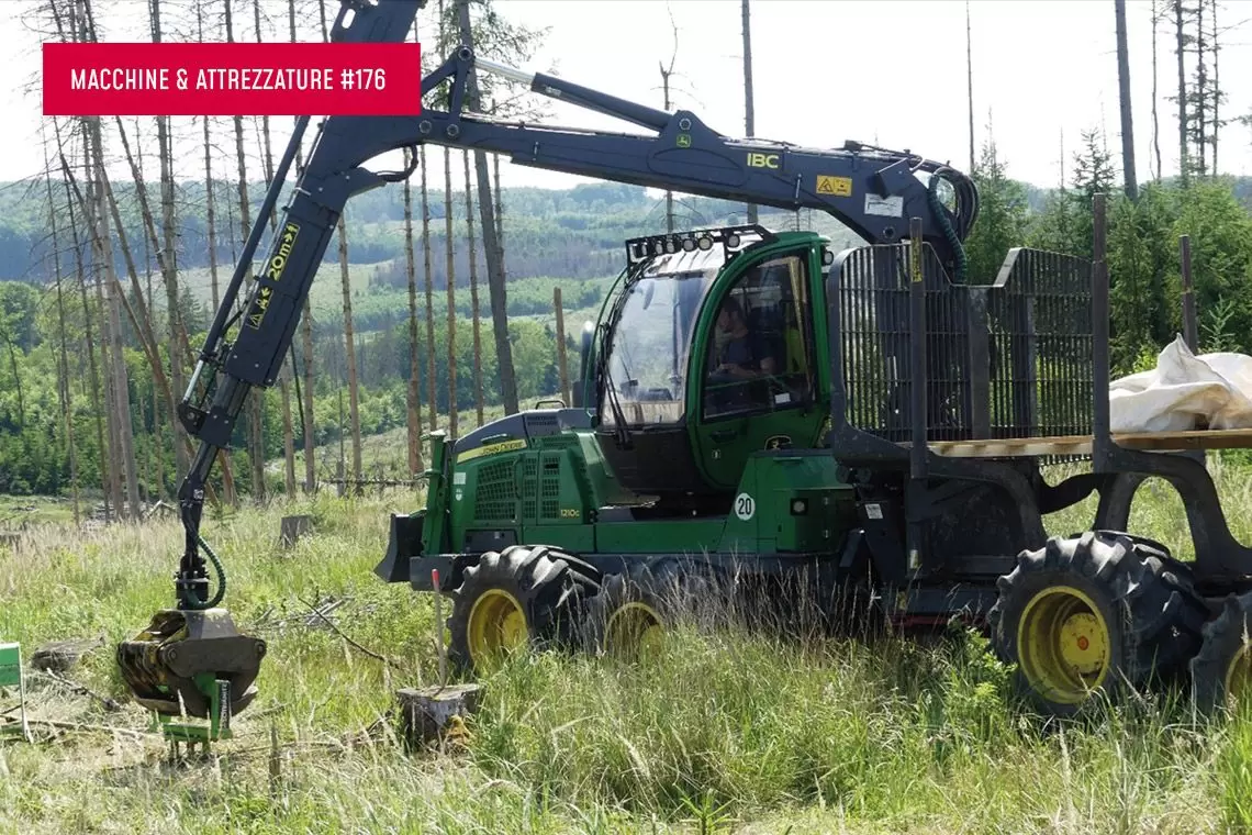 Piantagione meccanizzata con forwarder o escavatore