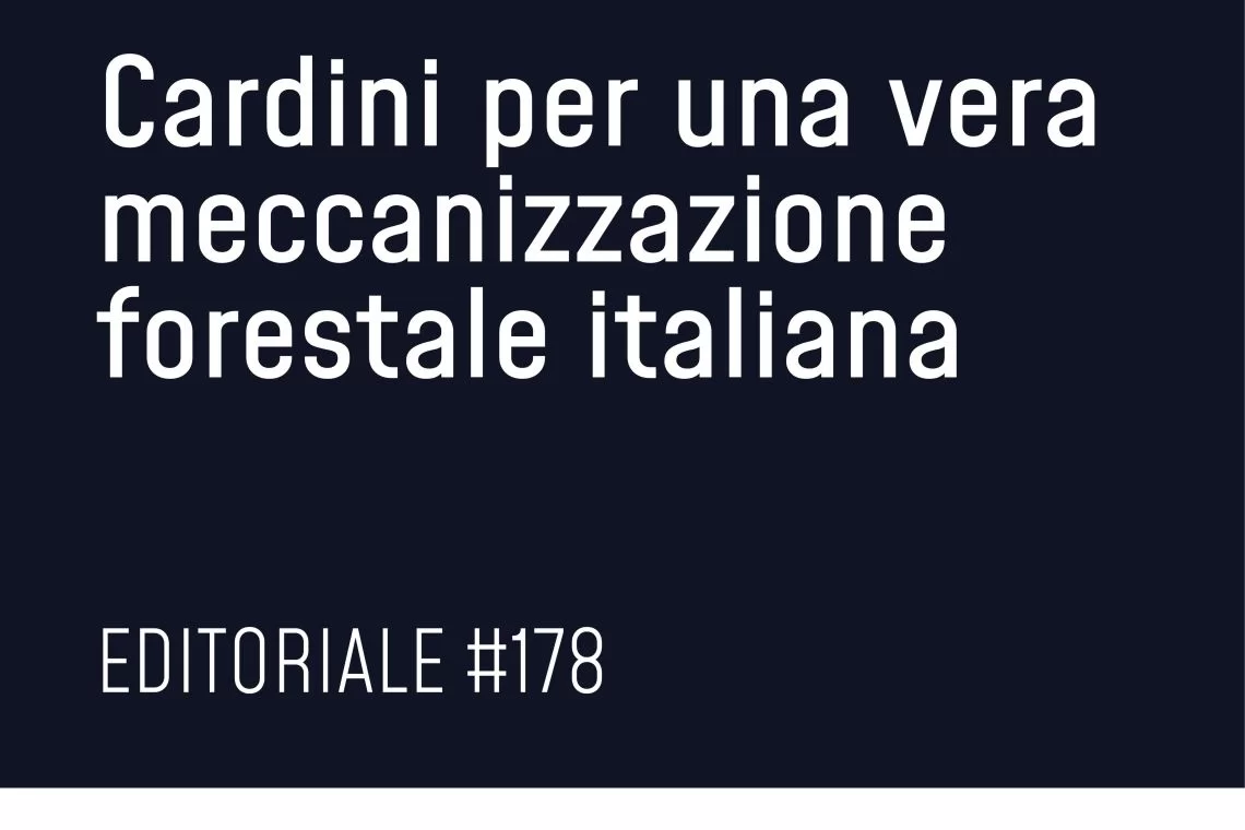 Omologazioni e modelli specializzati: i cardini per una vera meccanizzazione forestale italiana