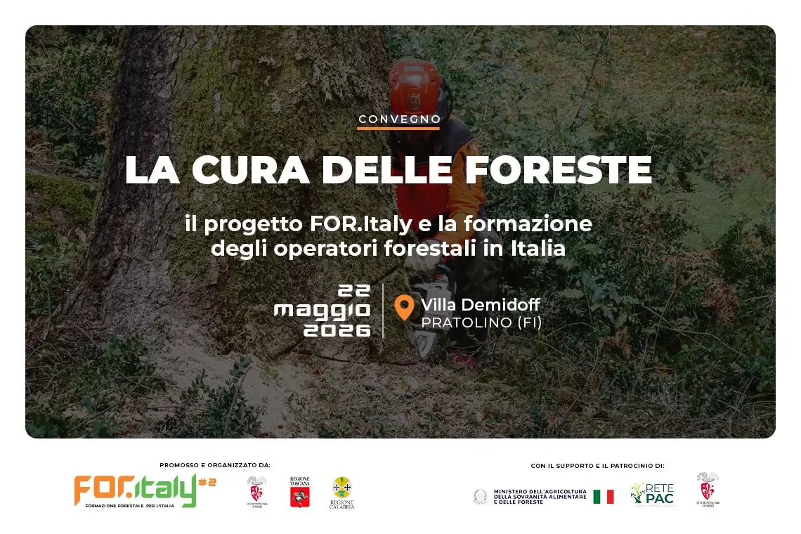 A Pratolino (FI), "La cura delle foreste: il progetto FOR.Italy e la formazione degli operatori forestali in Italia"