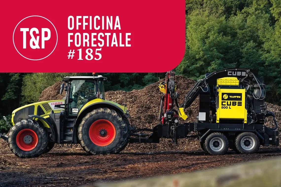 Tajfun esordisce nel settore delle biomasse con le nuove cippatrici Cube