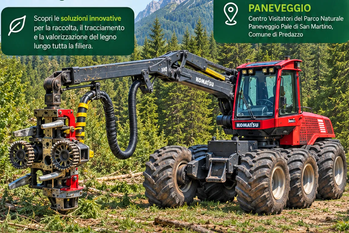 Applicazione di tecnologie intelligenti alle macchine forestali.