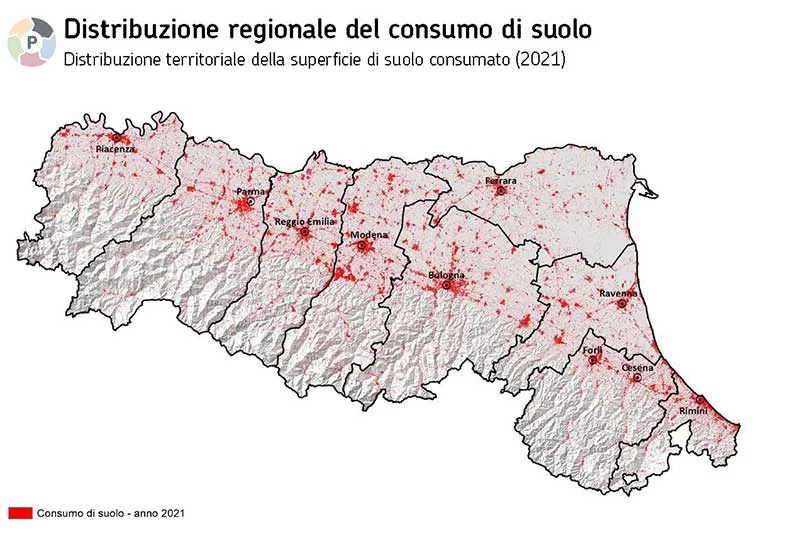 art AUSFBologna consumo suolo rischio idraulico Figura 2