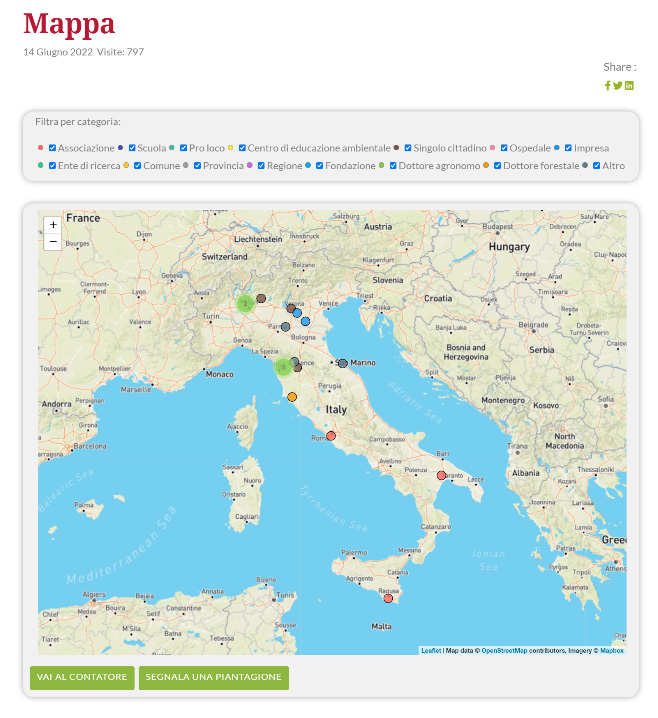 nl685 FF1 Online il CONTALBERI di AlberItalia mappa