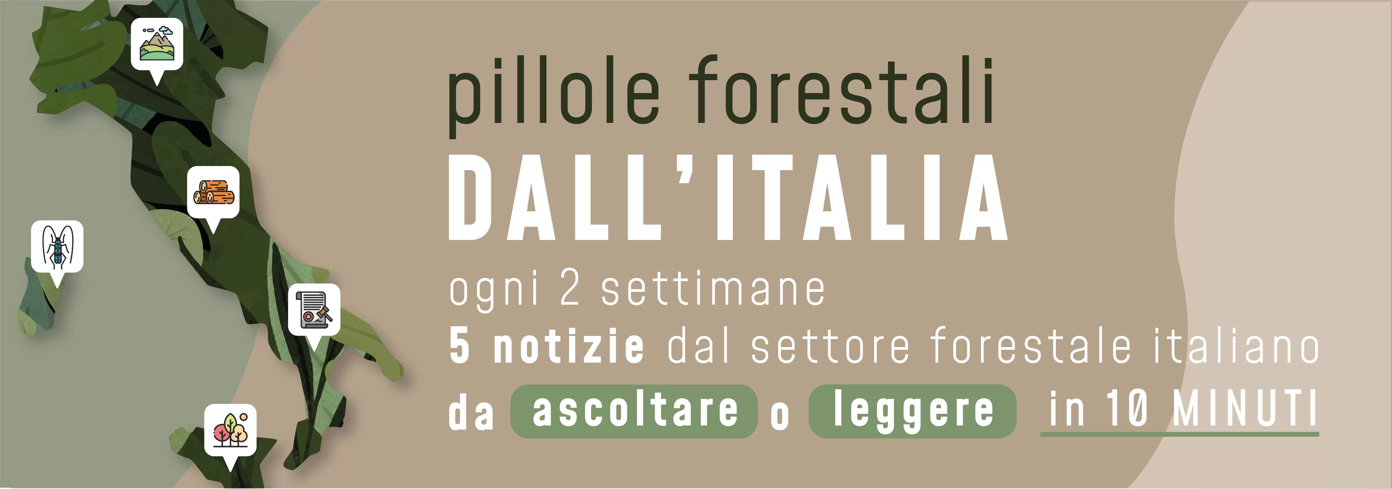 Pillole forestali podcast banner